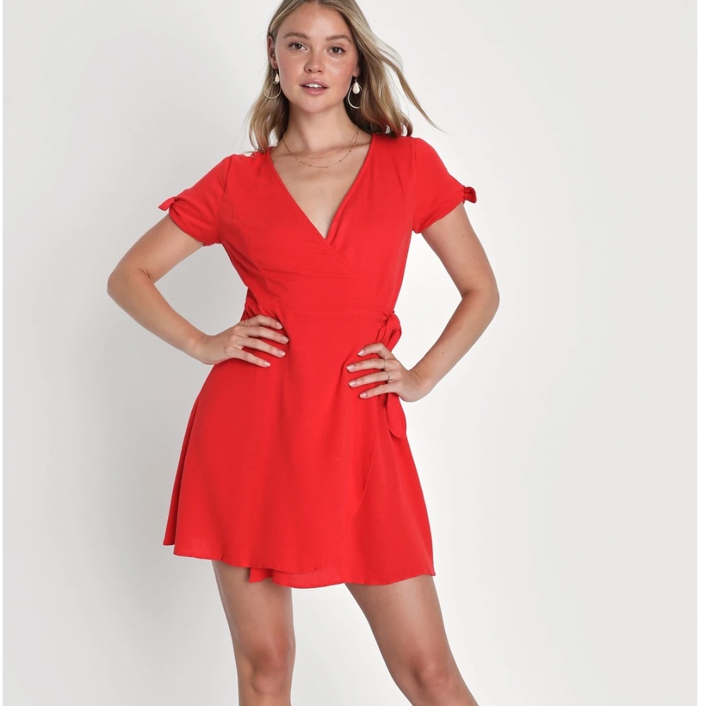 Red Wrap Dress